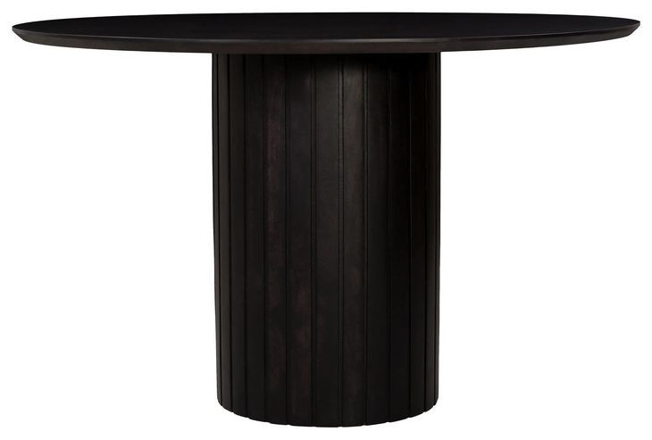 Povera Black Round Dining Room Set