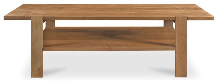 Workshop Vintage Brown Rectangular Coffee Table