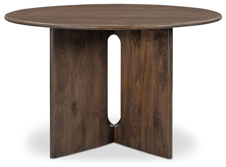 Stanley Dark Brown Round Dining Room Set