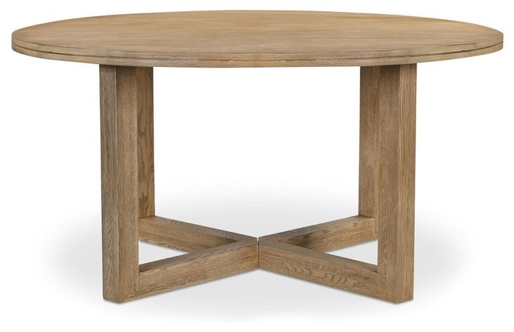 Joel Natural Round Dining Room Set
