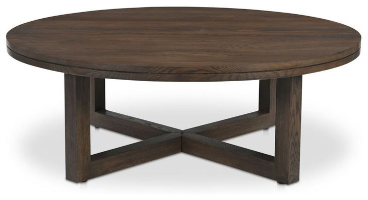 Joel Dark Brown Round Coffee Table