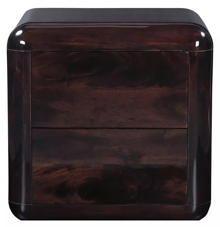 Rory Dark Brown 2 Drawer Nightstand