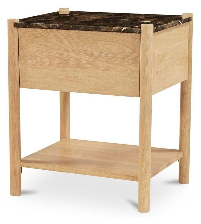 Simon Brown Upholstered Storage Platform Bedroom Set