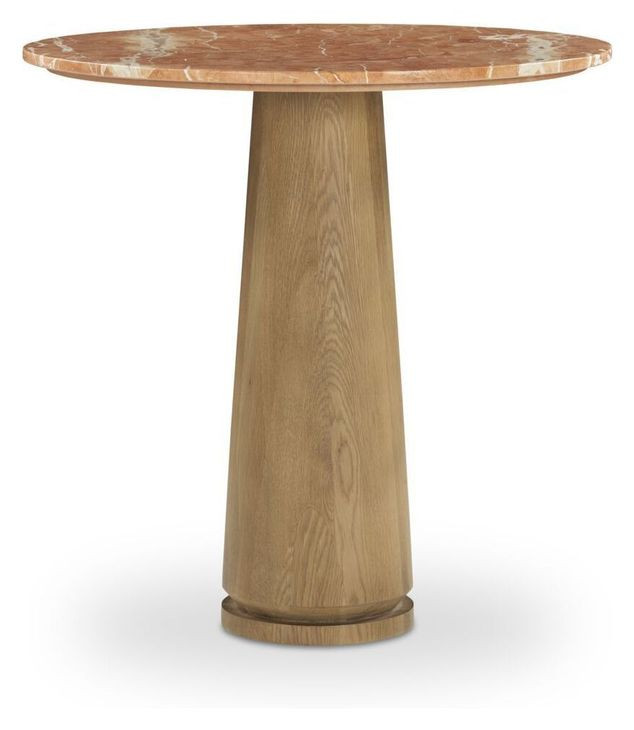 Sage Alicante Red 30" Round Marble Top Cafe Table