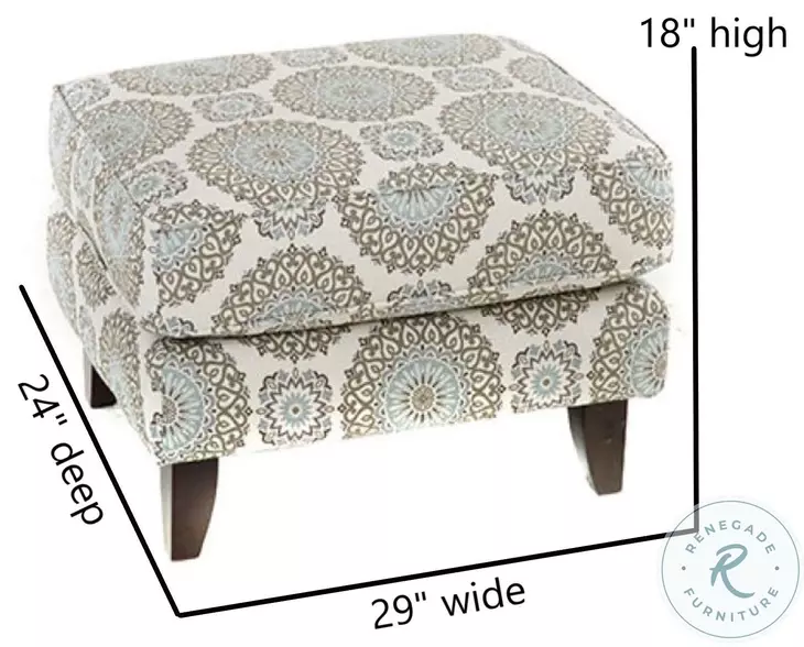 Grande Brianne Twilight Accent Ottoman