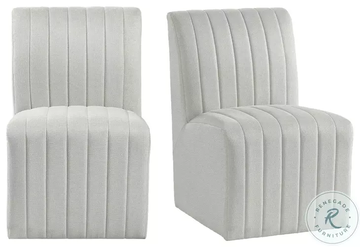 Rizzo Beige Dining Chair Set Of 2