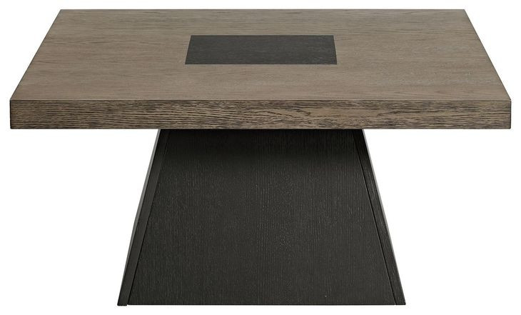 Rizzo Gray and Dark Espresso Square Coffee Table