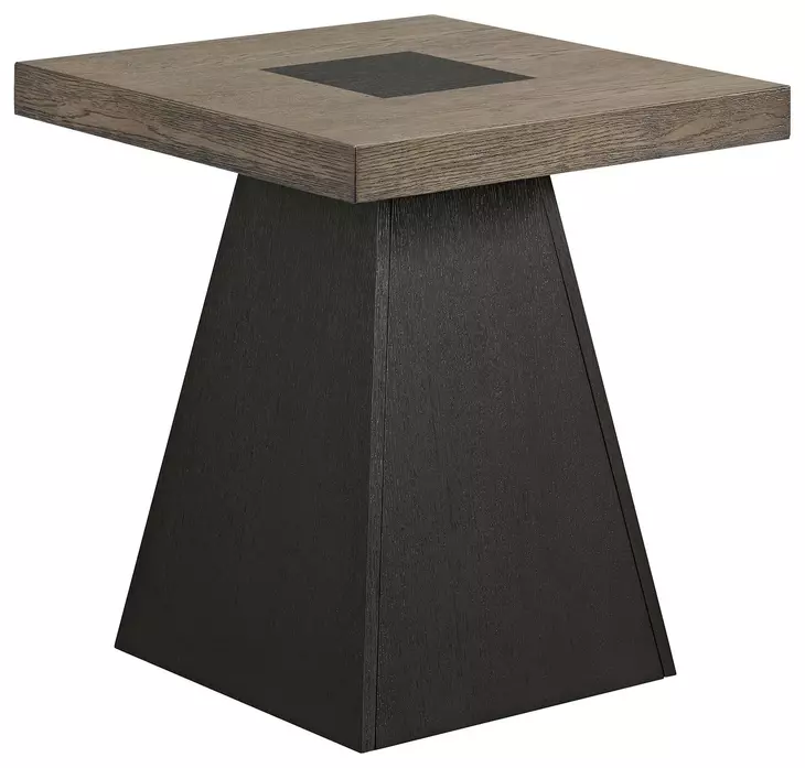Rizzo Gray and Dark Espresso Square Occasional Table Set