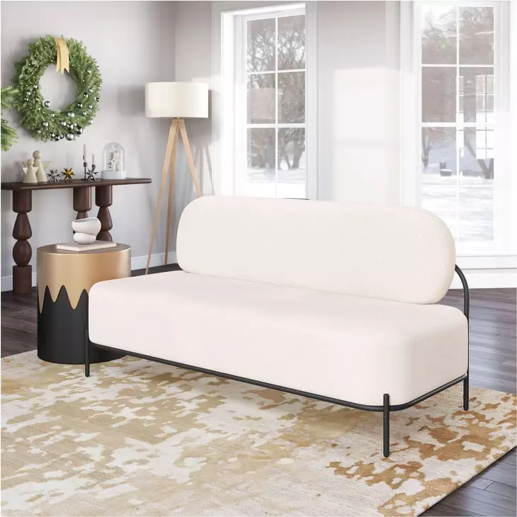 Arendal Vanilla 63" Sofa