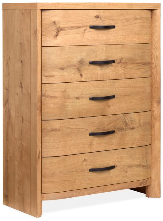 Highridge Honey Wheat 5 Drawer Chest