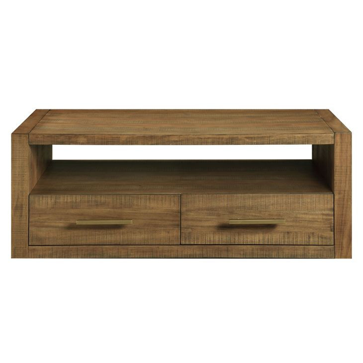 Garland Brown Rectangular Wood Top Cocktail Table