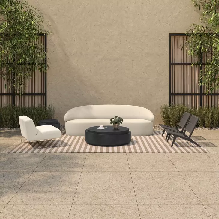 Cosmo Black Outdoor Round Coffee Table