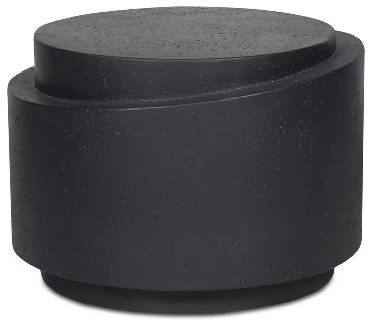 Cosmo Black Outdoor Round Accent Table