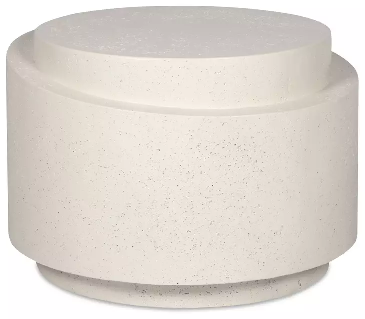 Cosmo Off White Outdoor Round Accent Table