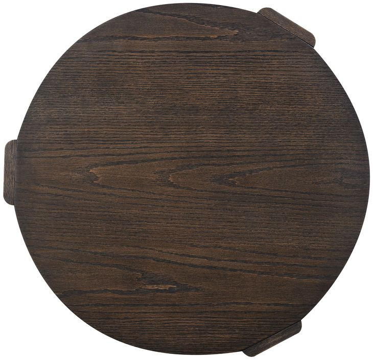 Salina Espresso Round Occassional Table Set