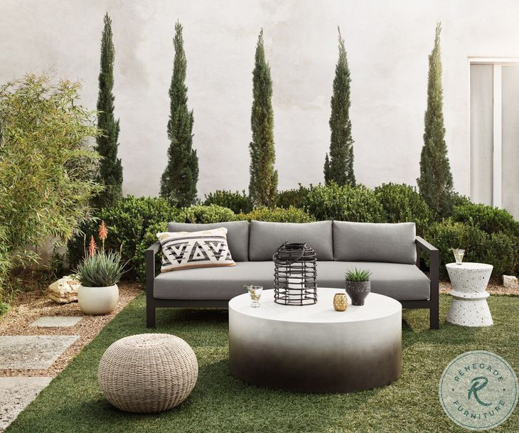 Phoenix Pure White Outdoor Accent Stool