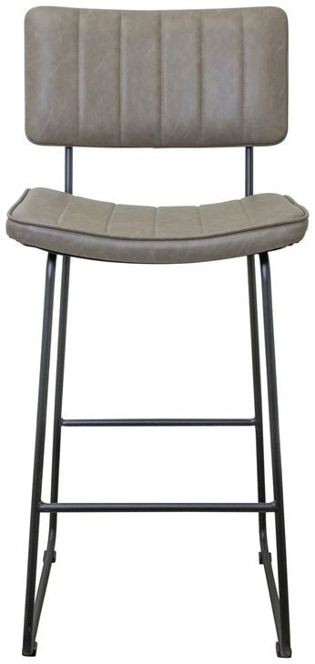 Tribeca Gray Upholstered Bar Stool