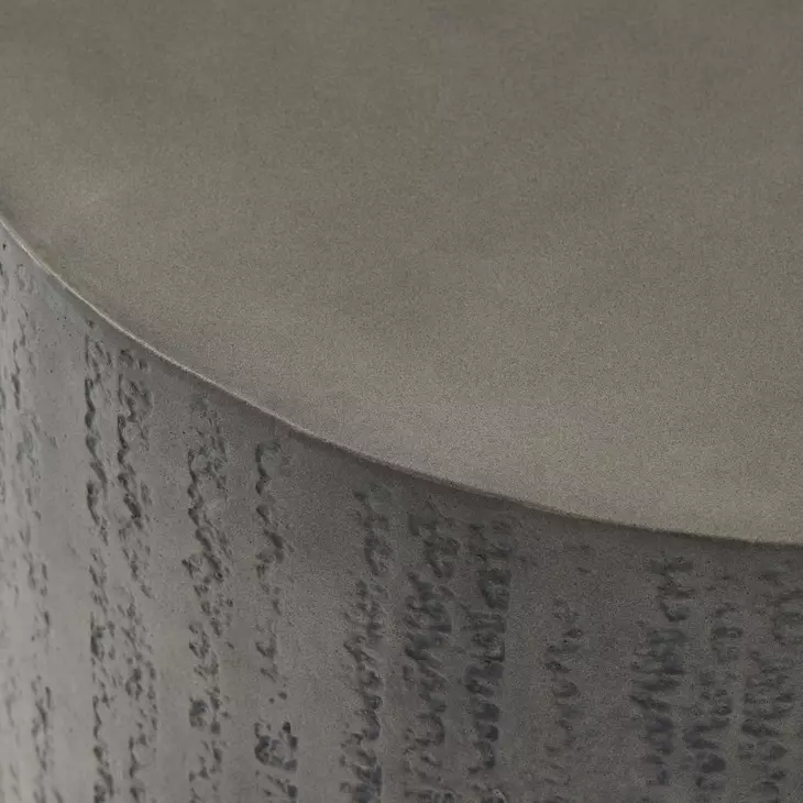 Miramar Dark Charcoal Outdoor Drum End Table