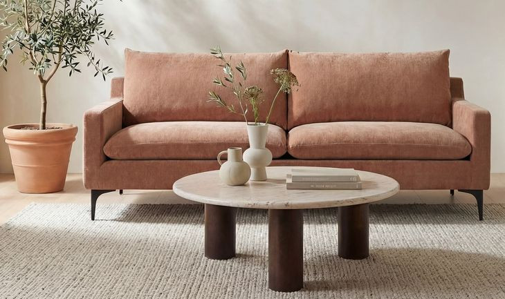 Paris Heritage Pink 80" Sofa