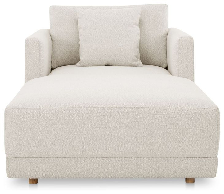 Bryn Oyster 77" Chaise with Pillow