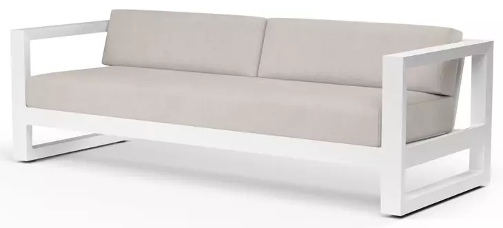 Newport Canvas Natural Outdoor Living Room Set