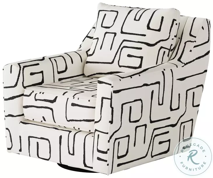 Fossil Ebony Slope Track Arms Swivel Glider