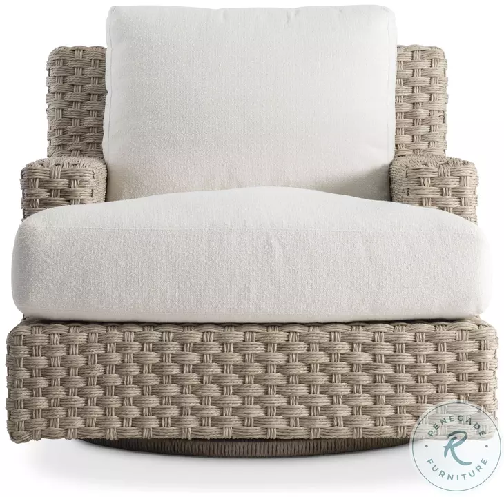 Trieste Pampas And Cream Outdoor Swivel Chair