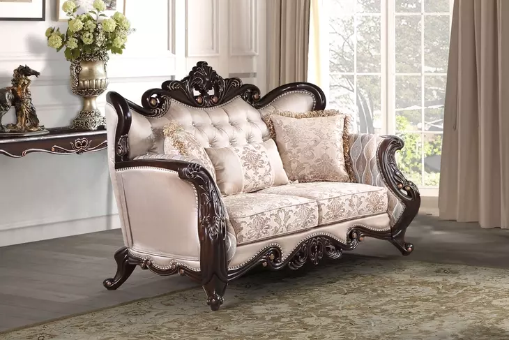Constantine Beige 70" Loveseat
