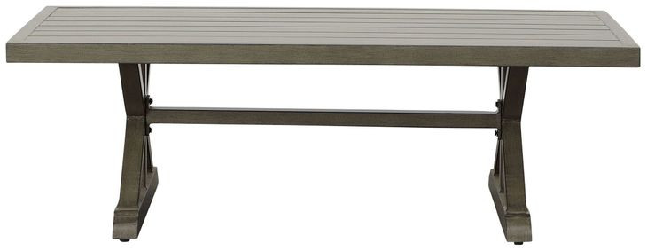 Jones Brown Rectangular Aluminum Coffee Table