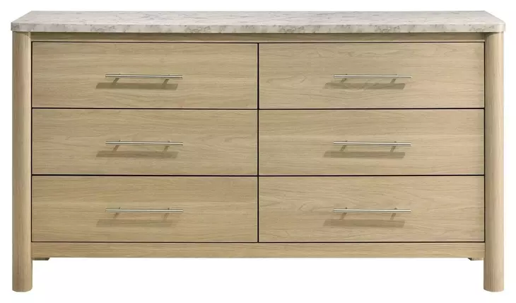 Joanna Natural 6 Drawer Dresser