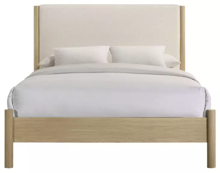 Joanna Natural and White Upholstered Bedroom Set