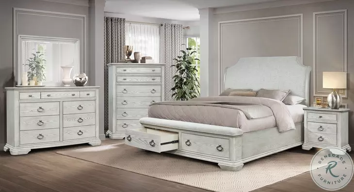 B00567 Dark White Chest