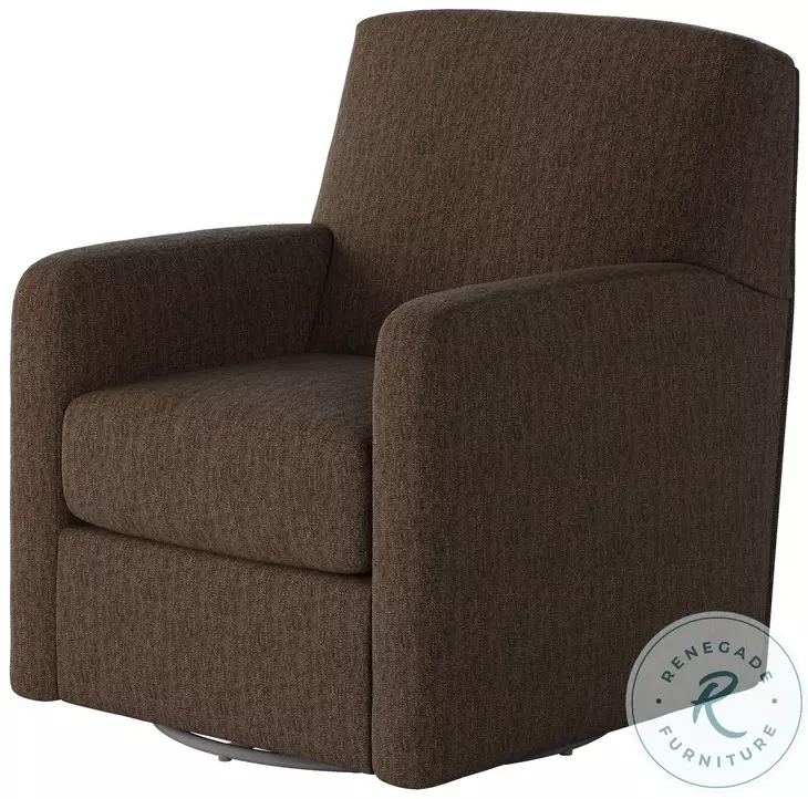 Flash Dance Berber Walnut Swivel Glider