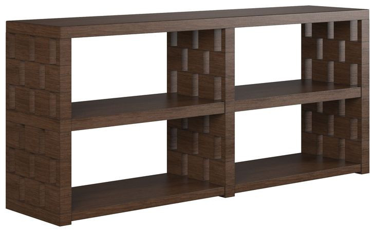 Verge Handcrafted Walnut Rectangular Console Table
