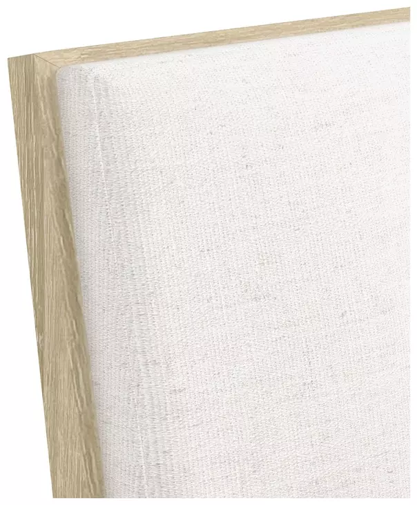 Eave Sundrenched Oak and White Upholstered Arm Chair