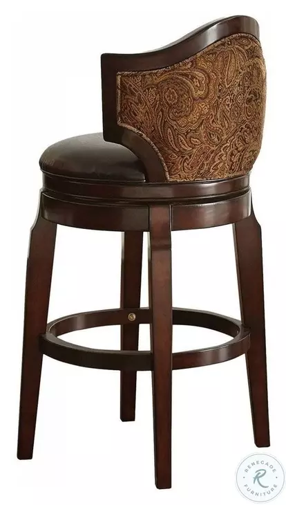 Jasper Black Swivel Bar Stool Set Of 2