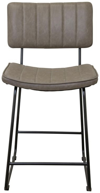 Tribeca Gray Upholstered Counter Height Stool
