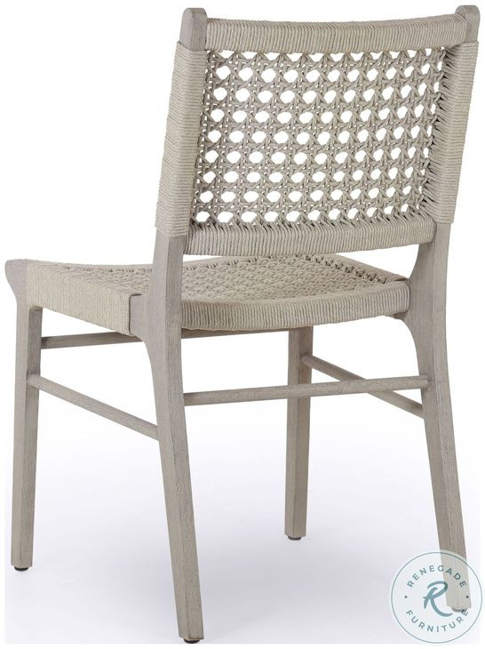 Basil Aged Grey Outdoor Round Dining Room Set