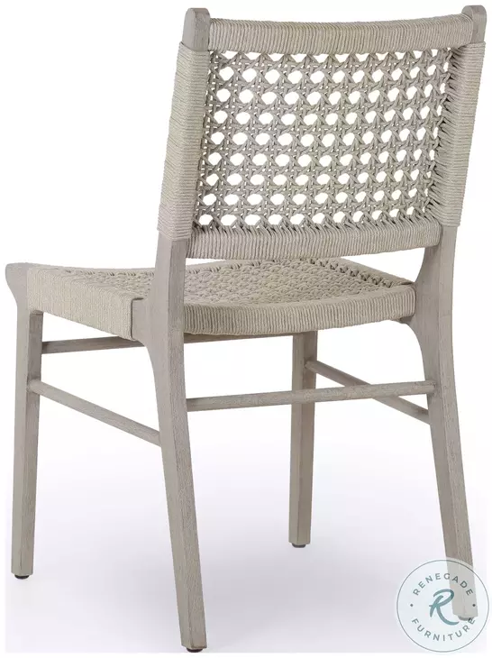 Basil Aged Grey Outdoor Round Dining Room Set