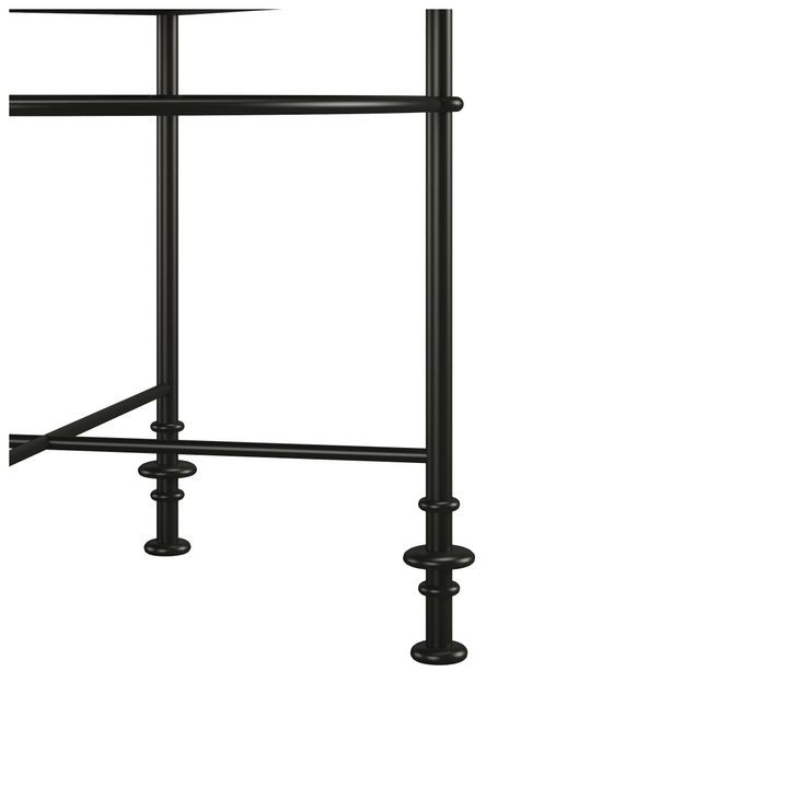 Atrium Black Round Granite Top Chairside Table