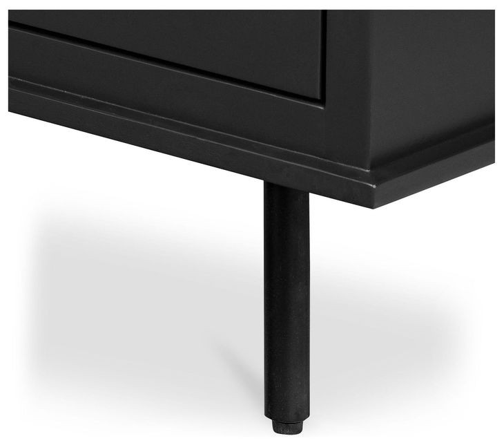 Reagan Black 6 Drawer Dresser