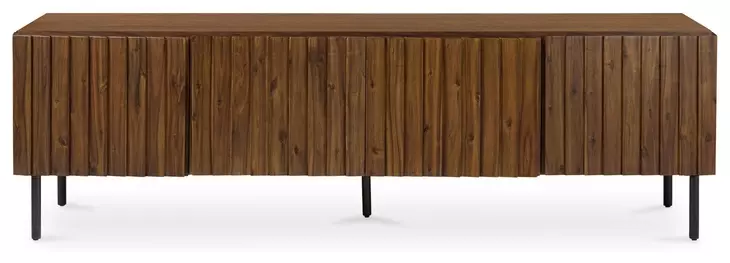 Lincoln Brown 4 Door Media Cabinet
