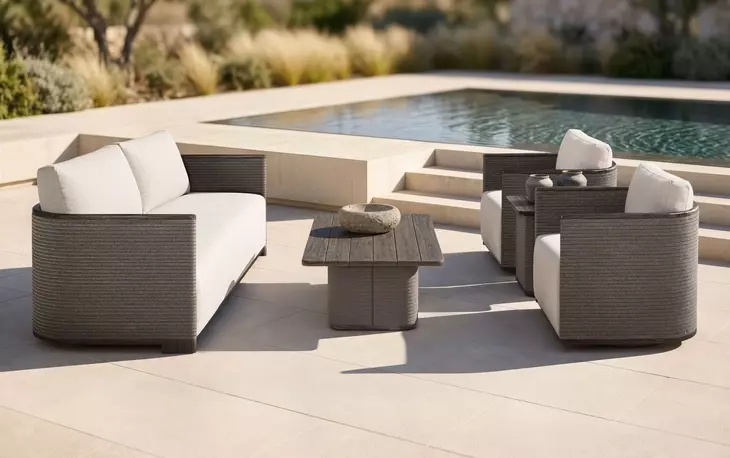 Rialto Brown Square Outdoor Side Table