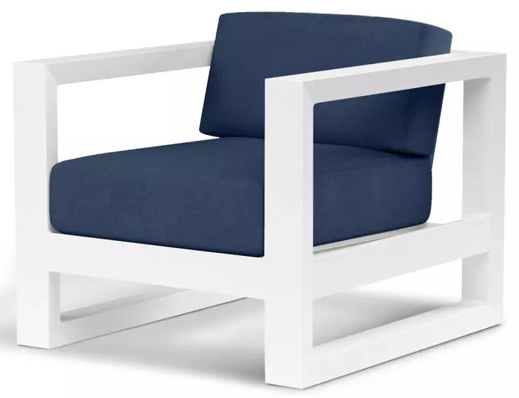 Newport Spectrum Indigo Upholstered Outdoor Club Chair