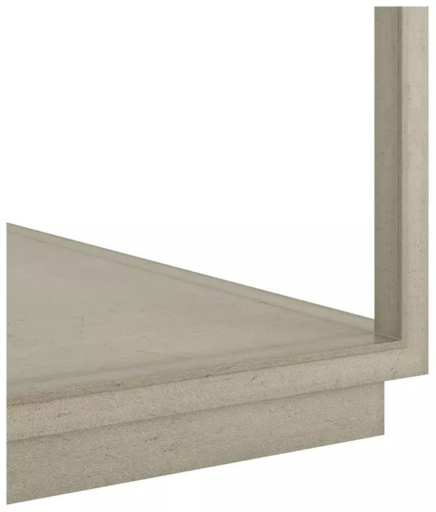 Glaze Bezel Square Glass Top Cocktail Table