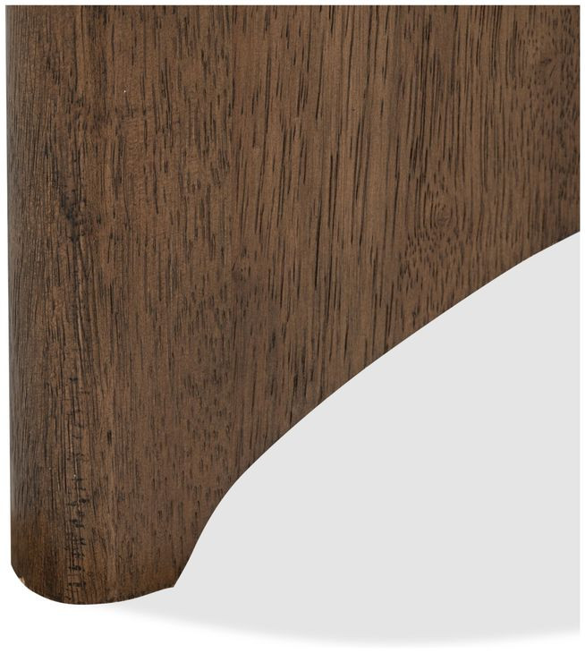 Elowen Vale Turkish Coffee and White Triangular Marble Top End Table