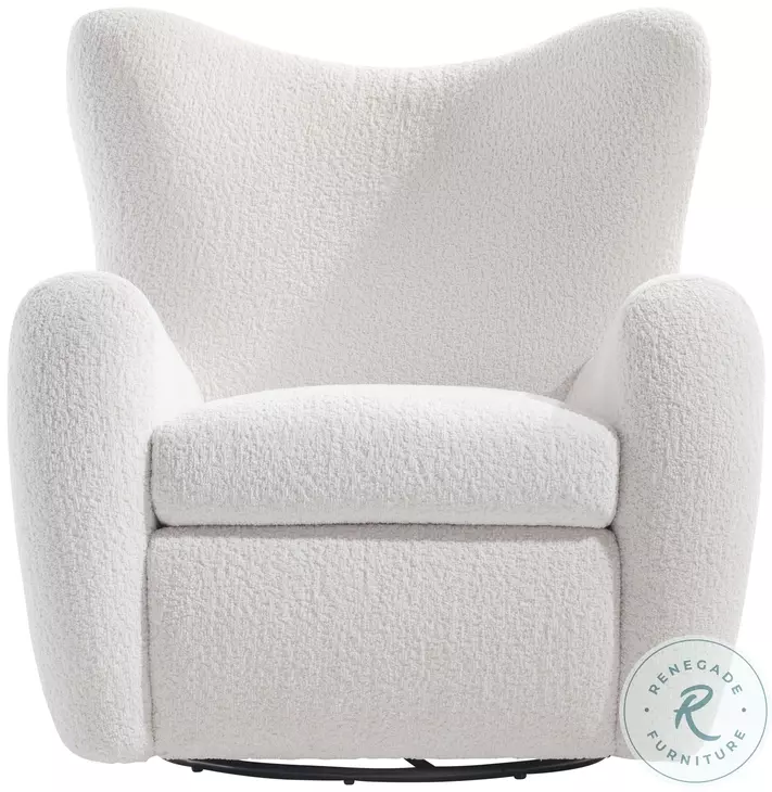 Silvi White Swivel Chair