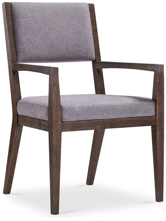 Linea Grey And Cerused Charcoal Arm Chair Set of 2