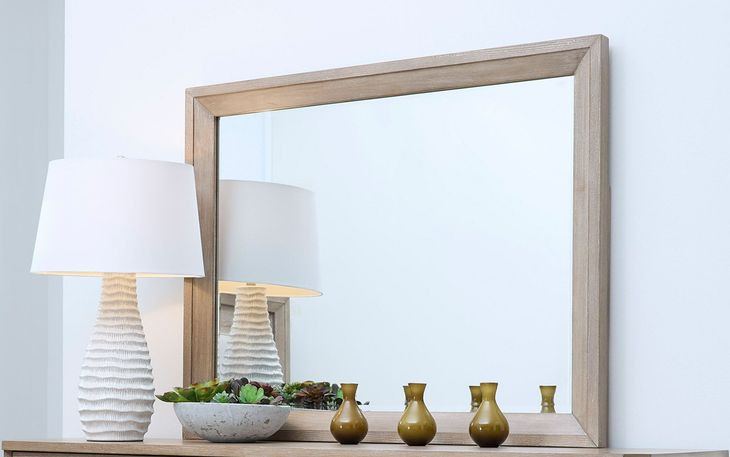 Breckenridge Medium Brown Rectangular Dresser Mirror