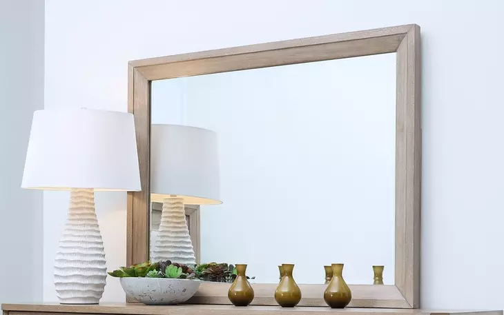 Breckenridge Medium Brown Rectangular Dresser Mirror